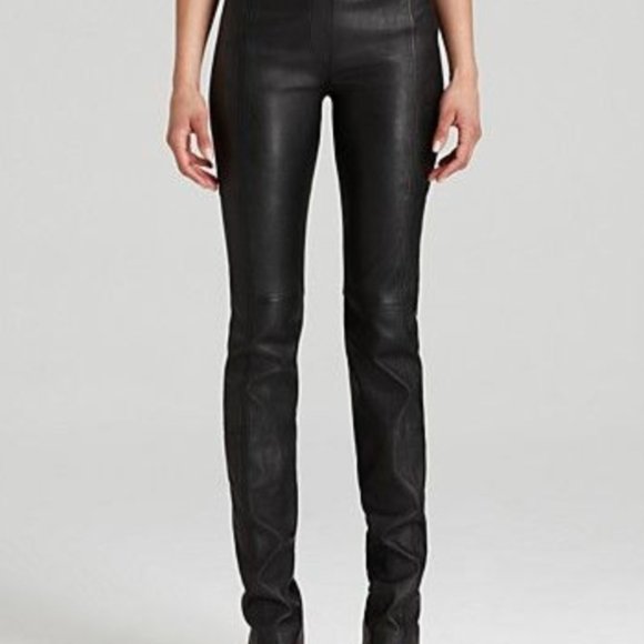 Halston Heritage skinny leather pants - Picture 1 of 8
